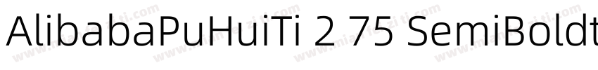 AlibabaPuHuiTi 2 75 SemiBoldttf字体转换